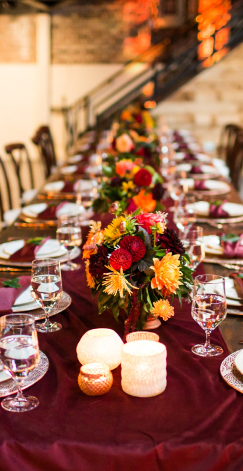 Dark Wedding Table